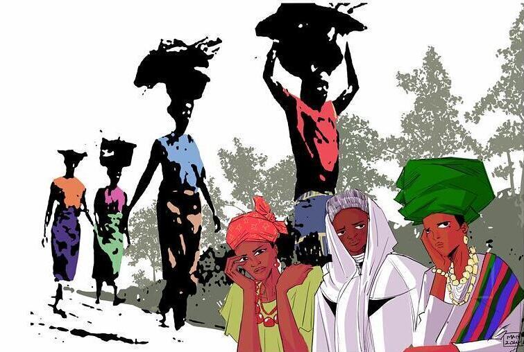 Die nigerianische Künstlerin Gift Amarachi Ottah zeigt uns die Gesamtproblematik des größten westafrikanischen Staates: zu viele Probleme aller Art belasten die sehr unterschiedliche Gesellschaft.