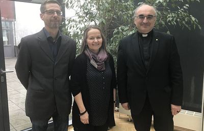 Markus Königshofer, Gerlinde Paar und Bischof Wilhelm Krautwaschl