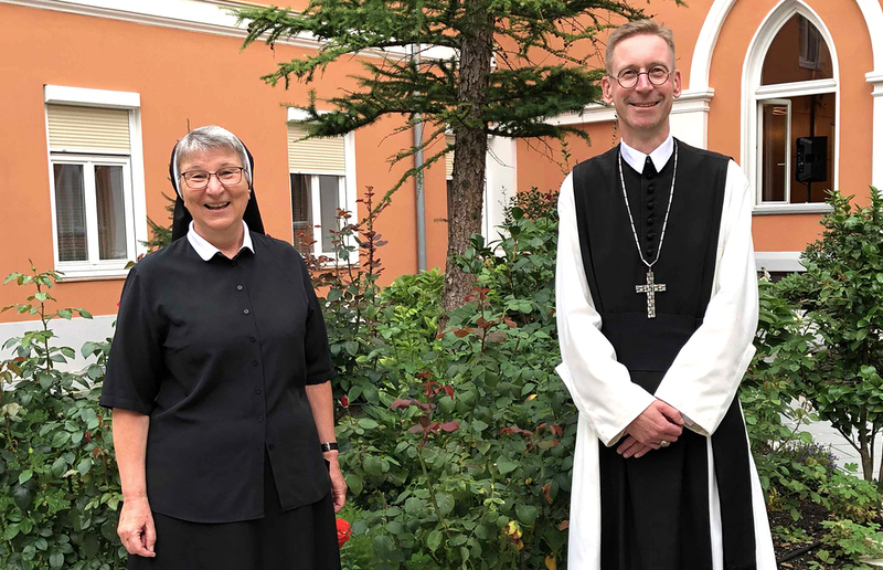 Das neue Leitungsteam der Ordenskonferenz Graz-Seckau: Sr. Sonja Dolesch und Abt Philipp Helm