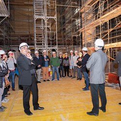 Baustellenführung mit Diözesanbischof Wilhelm Krautwaschl in der Langen Nacht der Kirchen 2019