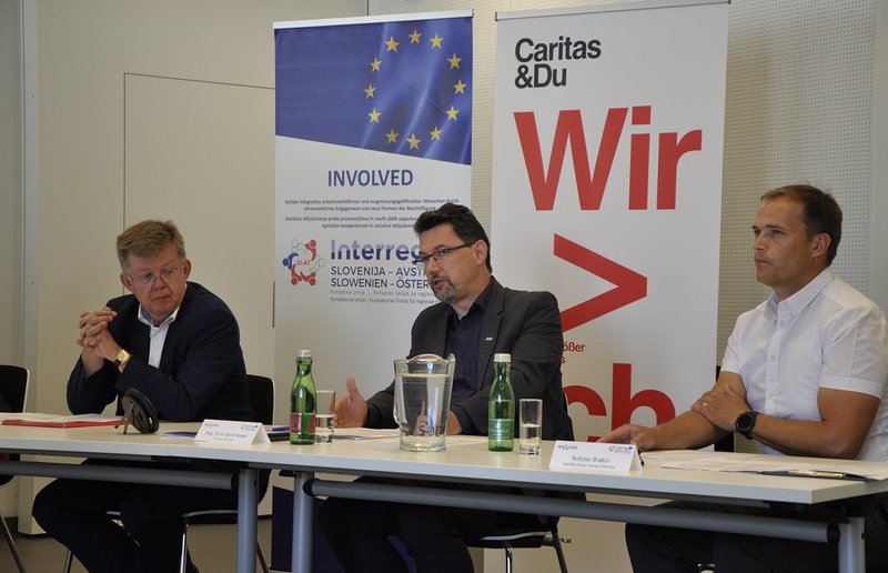 Caritas Steiermark, Kärnten und Slowenien gemeinsam innovativ: Die Caritas verbindet die unterschiedlichen Erfahrungen aus den Projekten in den beteiligten Ländern und Regionen zu neuen Ansätzen.