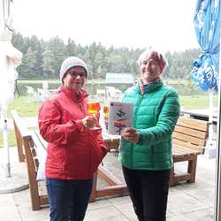 Vorfreude auf den Frauenpilgertag in Wundschuh bei den Wegbegleiterinnen Ingrid Rupp und Maria Irnberger