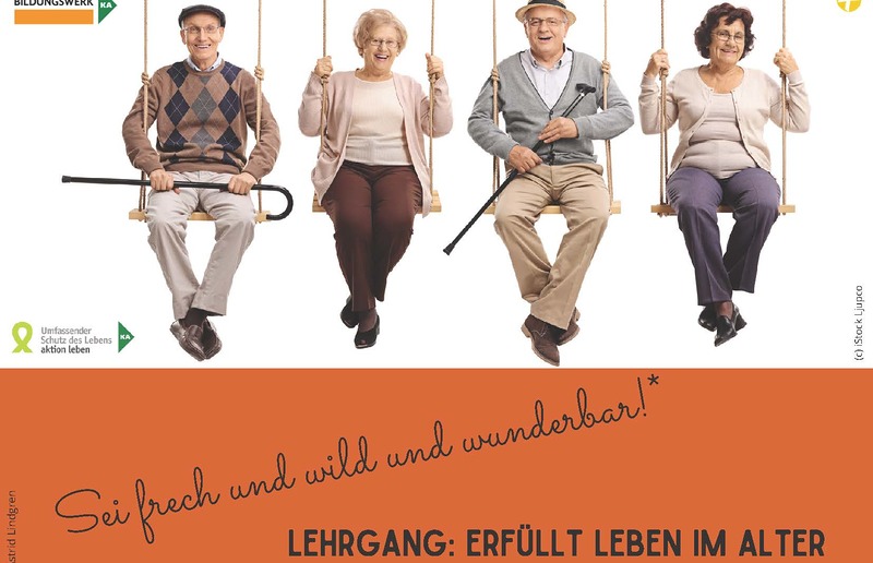 Veranstaltungen und Projekte für und mit hochaltrigen Menschen stehen im Mittelpunkt der Ausbildung 'Sei frech und wild und wunderbar.'