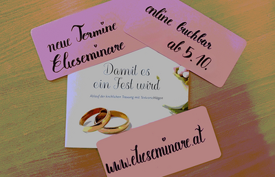 Neue Termine Eheseminare 2026/27