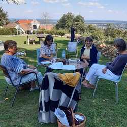Erste Vorbesprechungen der Wegbegleiterinnen für das Pilgern in Leibnitz