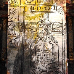 Das Fastentuch wurde als Auftragswerk der Pfarre Piber vom St. Pöltener Künstler Marcus HUFNAGL zum Jubiläumsjahr 2010 (950 Jahre Pfarre Piber) auf vier Einzeltafeln in Temperafarben gestaltet. Titel: „ jesus christus, unser heiland“.