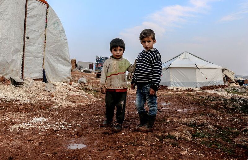 Kinder in Flüchtlingscamp / Ahmed Akacha 117 Millionen Menschen sind momentan weltweit auf der Flucht.