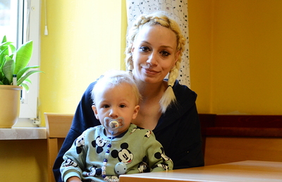 Mutter und Kind finden Zuflucht im Haus Rosalie.