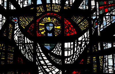 Glasfenster der Pfarrkirche Graz-Hl. Christkönig.