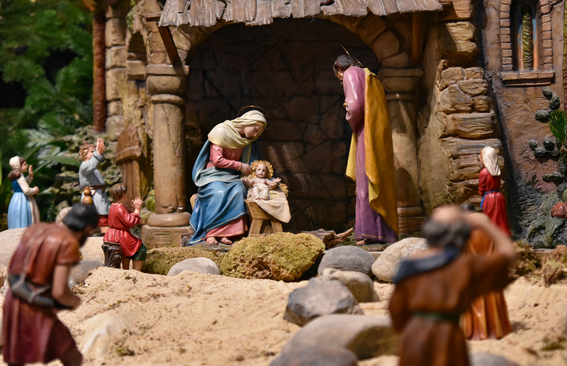 Detail aus der Krippe im Dom zu Graz