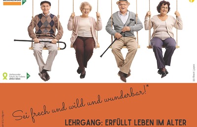Veranstaltungen und Projekte für und mit hochaltrigen Menschen stehen im Mittelpunkt der Ausbildung 'Sei frech und wild und wunderbar.'