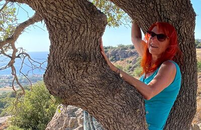 Rosa Klein hilft ehrenamtlich beim Projekt 'Mischmasch' mit,  und hilft dabei Frauen beim Lernen der deutschen Sprache.