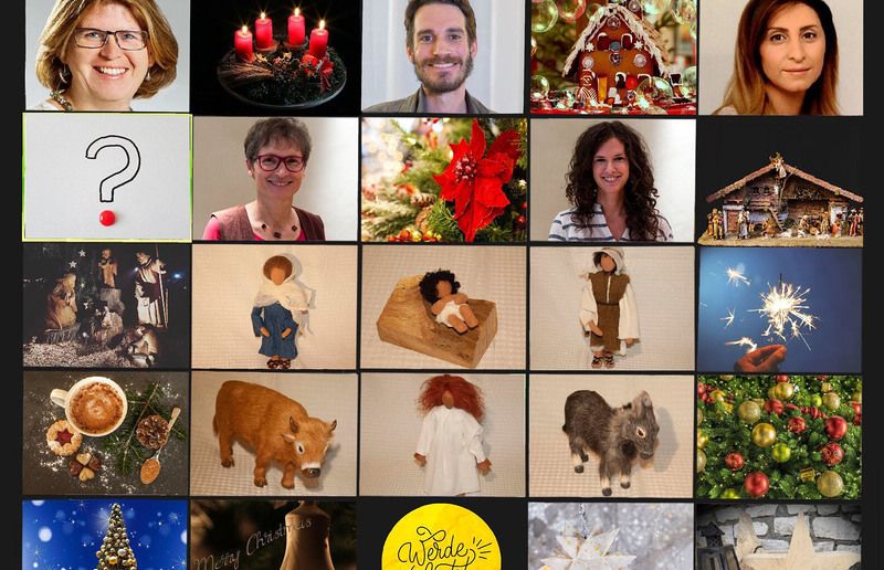 Michaela Baumgartner, Anton Tauschmann, Anna Grigorian, Christine Engelmann und Katharina Fink laden heuer zum virtuellen Weihnachtsfest ein.