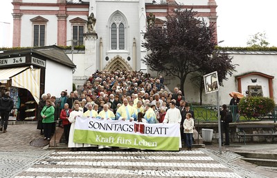 'Feiern wir unseren Sonntagsblatt-Geburtstag als Familienfest!“ - Wie auch schon beim 70 Jahr-Jubiläum in Mariazell.