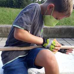 ... Gabriel haben fleißig geholfen.