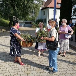 Mit Vikar Gerhard Hatzmann und Diakon Franz Habith feierte die Pfarre Lannach einen berührenden Gottesdienst mit Kräutersegnung. Danke an das Team der KFB Lannach unter Josefa Treffler für die vielen Kräuterbüscherl. Die ganze Kirche hat geduftet! 