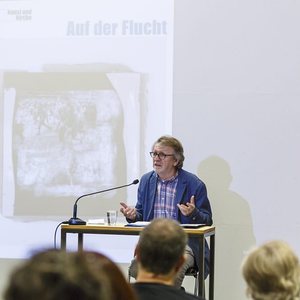 'Auf der Flucht': Vortrag von UProf. Peter Strasser und Vorstellung des gleichnamigen Themenheftes, gestaltet von Johannes Rauchenberger und Alois Kölbl, 20. Sept. 2016'