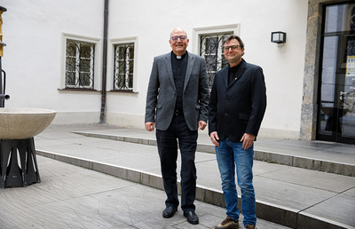 Vorsitzende des Ökumenischen Forums der christlichen Kirchen in der Steiermark: Christian Leibnitz und Frank Moritz-Jauk