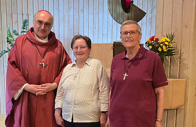 Ein letztes Mal hat Bischof Wilhelm im Kloster der Sacré-Coeur - Schwestern Messe gefeiert