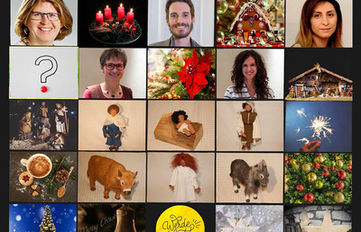 Michaela Baumgartner, Anton Tauschmann, Anna Grigorian, Christine Engelmann und Katharina Fink laden heuer zum virtuellen Weihnachtsfest ein.