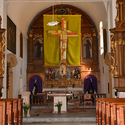 Fastentuch in der Kapuzinerkirche Murau