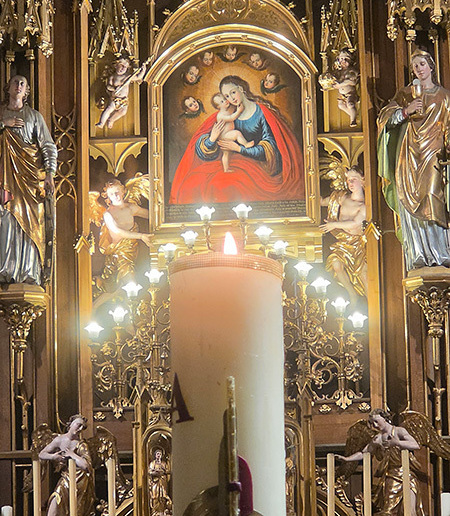 Osterkerze in Leoben-Waasen / Krautwaschl