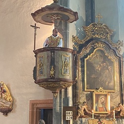 Festival Sankt Gallen - Predigt auf der Kanzel