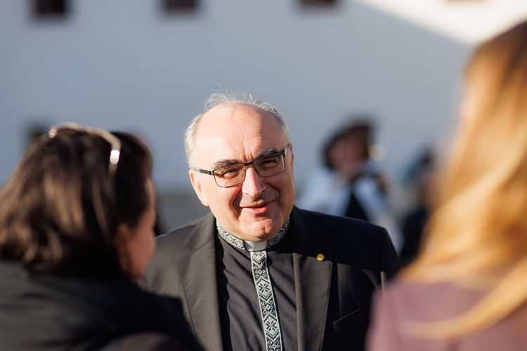 Diözesanbischof Wilhelm Krautwaschl freute sich über Gratulationen vor Ort, aber auch auf Social Media.