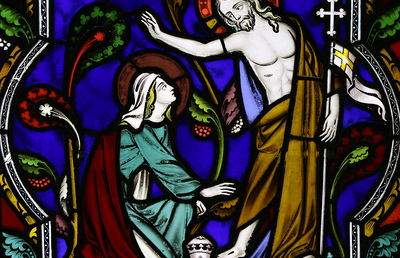 Jesus erscheint nach der Auferstehung als erstes vor Maria Magdalena.