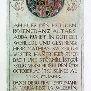 Grabstein Mathias Sulzer