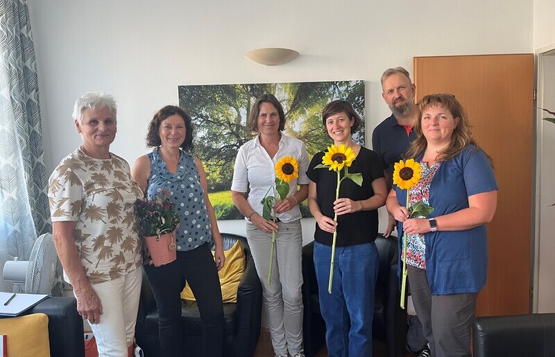 Das Team im IFP Gleisdorf (von links nach rechts): Elisabeth Eberl – Heidi Grafeneder – Renate Heine-Mernik – Carmen Zieher – Walter Kulmer – Bernadette Theuermann
