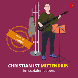 Christian könnte sich eine Mitarbeit im PGR vorstellen, wenn er zur Mitarbeit eingeladen wird und der PGR dafür sorgt, dass das soziale Leben in der Pfarre gesund bleibt.