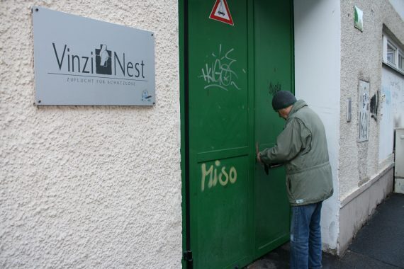VinziWerke Das Vinzinest in Graz ist eine Notschlafstelle mit ca. 80 Schlafplätzen.