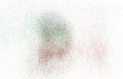 'Blauer Fleck': Der Künstler verschwindet hinter Maschinen und künstlicher Intelligenz.