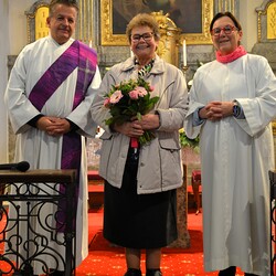2023 Geburtstagsgratulation mit Wolfgang Garber, Susanne Linhardt
