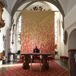 Fastentuch der Pfarre Kirchberg an der Raab