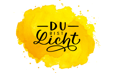 Das 'Du bist Licht'-Logo wird Ihnen in den kommenden Wochen immer wieder begegnen.