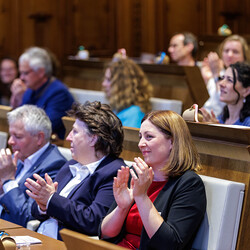 Marienambulanz der Caritas Steiermark feiert 25jähriges Bestehen am 17. April 2024 im Grazer Rathaus.