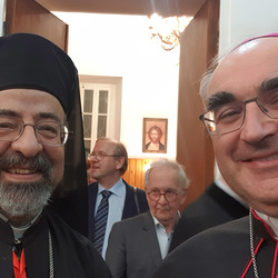Besuch beim Koptisch-Katholischen Patriachen Ibrahim Isaac Sidrak