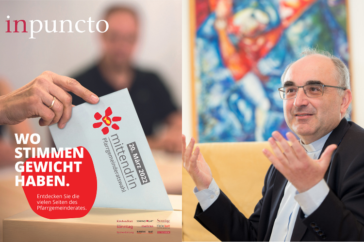 inpuncto/schiffer 'Gemeinsam entscheiden und die Seelsorge vor Ort gestalten,' sagt Bischof Krautwaschl im Artikel für das inpuncto Magazin.