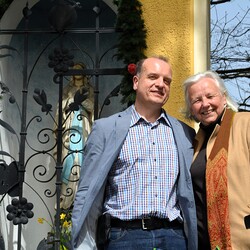 Alois Jaunegg, zuständig für die Musik und Margret Hofmann, die diese Segnung leitete