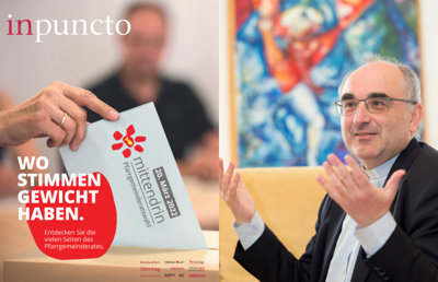 'Gemeinsam entscheiden und die Seelsorge vor Ort gestalten,' sagt Bischof Krautwaschl im Artikel für das inpuncto Magazin.