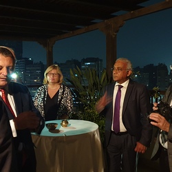 Begegnung mit dem österreichischen Botschafter in Kairo, Dr. Georg Stillfried