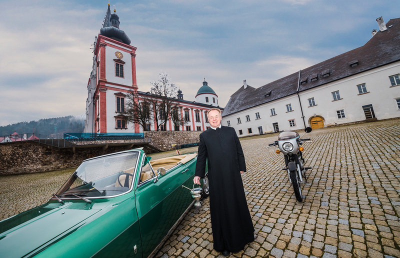 Superior Pater Michael Staberl freut sich auf viele Teilnehmer an der Motorrad- und Autosegnung in Mariazell