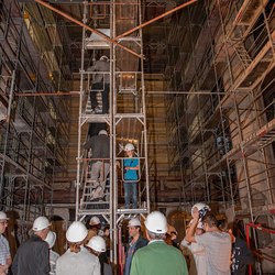 Baustellenführung mit Diözesanbischof Wilhelm Krautwaschl in der Langen Nacht der Kirchen 2019
