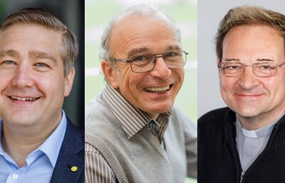 Das Priesterteam des Seelsorgeraum Kaiserwald: Claudiu Budau, Norbert Glaser, Gerhard Hatzmann