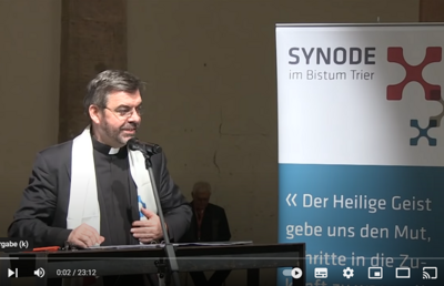 Gedanken zu Synode als geistlichem Prozess von P. Franz Meures SJ