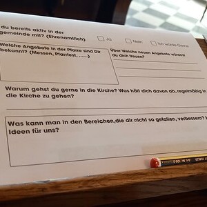Deine Meinung zählt - Pfarrumfrage