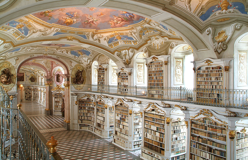 In Admont befindet sich der größte klösterlicher Bibliothekssaal der Welt.