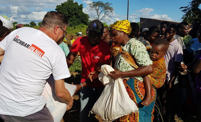 Caritas Katastrophenhelfer Andreas Wenzel ist in Mosambik derzeit im Einsatz.